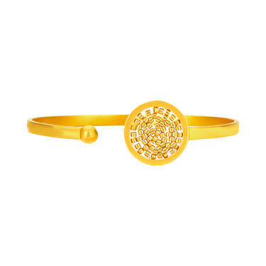 Bangle Upsala Dorado Círculo Sencillo Dorado